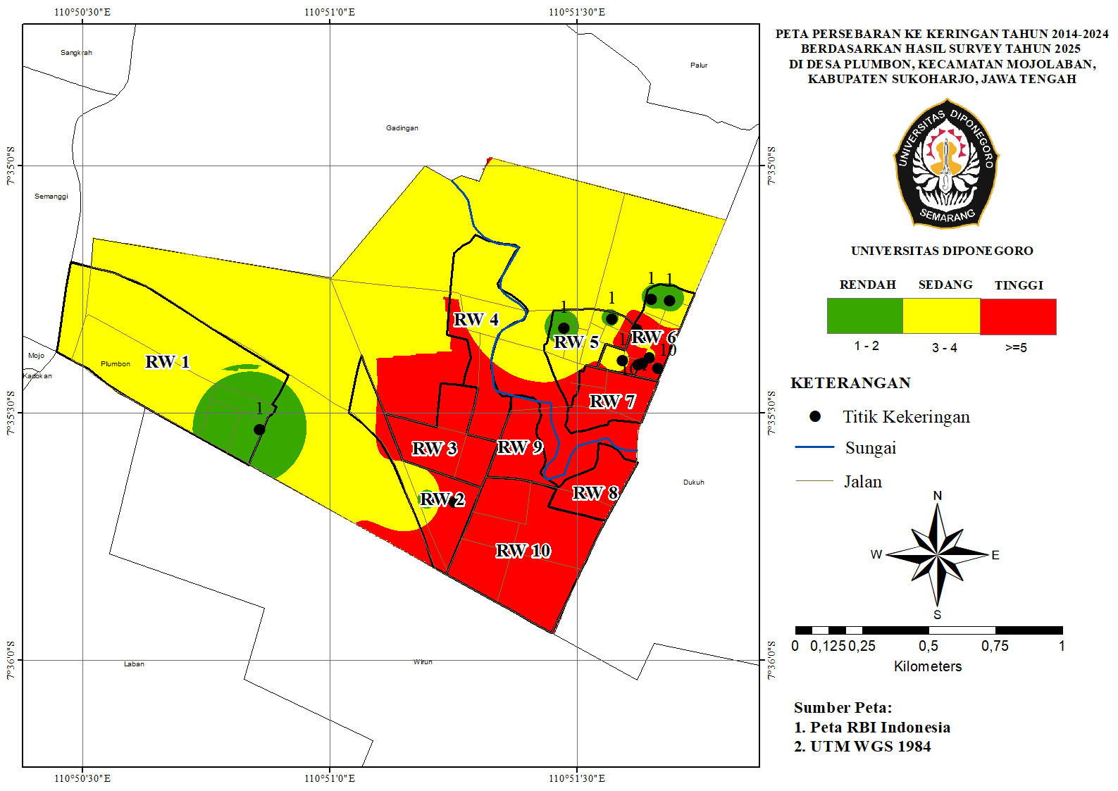 Peta Kekeringan Desa Plumbon